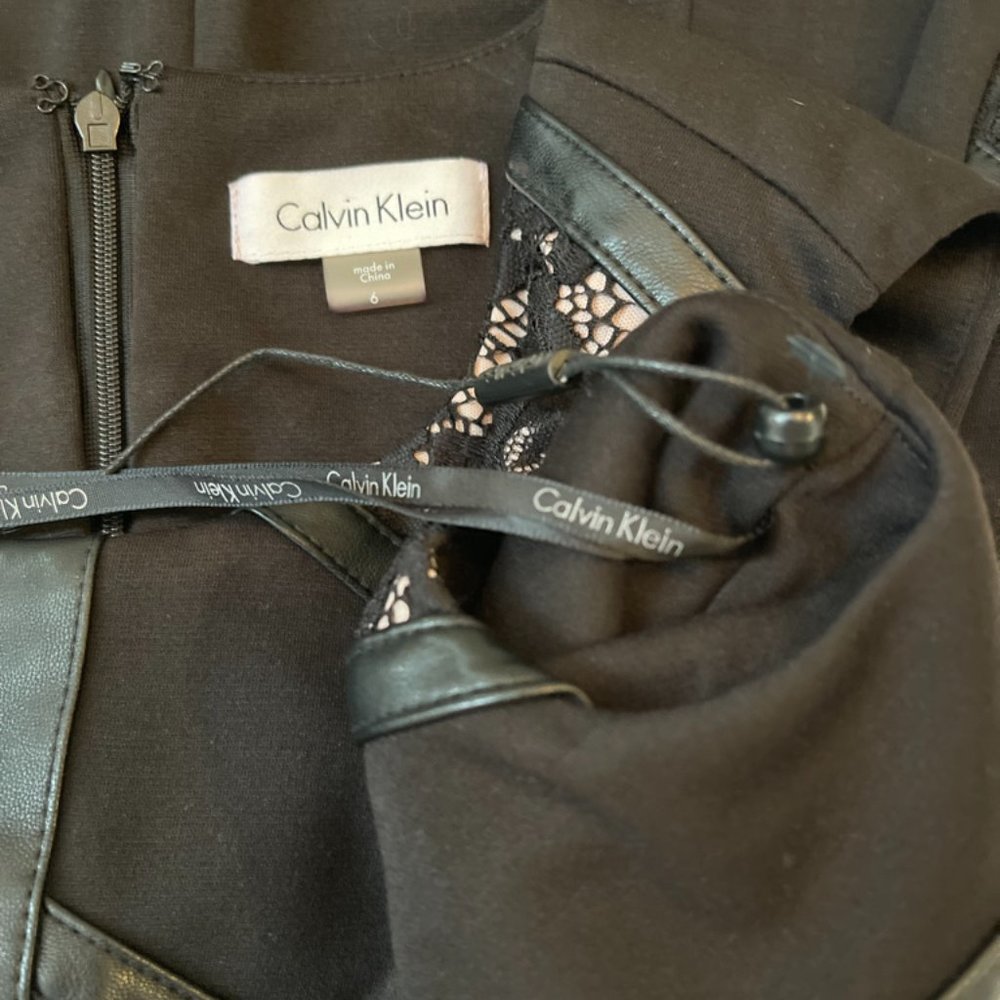 CALVIN KLEIN Mix Media Sheath Cd6p1437 Black/nude - Picture 6 of 14